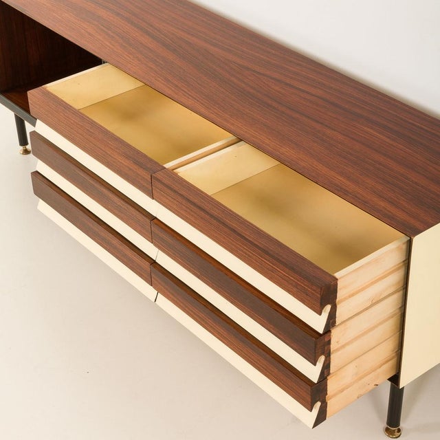 Mid-Century Italian Rosewood Low Sideboard, 1960s For Sale - Image 14 of 18