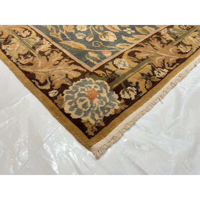 1970s 1970s Vegetable Dye Floral Rug , 8'7" X 12'2" For Sale - Image 5 of 5