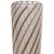 Mid-Century Modern Vintage Fratelli Toso Murano White Copper Aventurine Ribbons Italian Art Glass Soliflore Flower Vase For Sale - Image 3 of 7