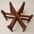 Brown Antique Hand-Crafted Brass and Hardwood Occasional Tea Table, 1890s, Set of 2 For Sale - Image 8 of 11