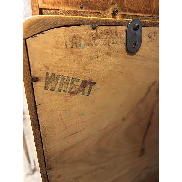 1950s Vintage Heywood Wakefield in “Wheat” Apartment Size Hutch / China Cabinet For Sale - Image 10 of 10