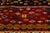 Tribal Vintage Shiraz Wool Rug – Hand-Knotted Tribal Medallion Accent Rug in Deep Crimson & Midnight Navy For Sale - Image 3 of 9