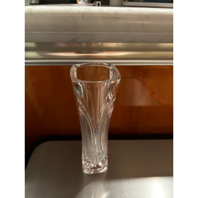 Vintage Early 20th Century Crystal Small Vase For Sale - Image 10 of 11