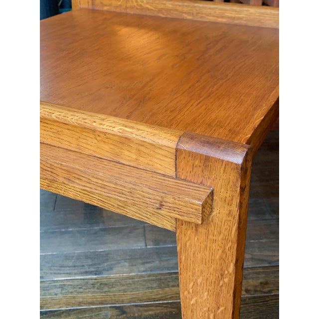 1940s French Modern Oak Side Table by René Gabriel For Sale - Image 12 of 15