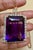 Metal 102 Ct Emerald Cut Amethyst & 5.5 Ct Diamond Pendant Necklace 14ky Gold + Chain For Sale - Image 7 of 8