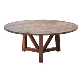 Javi Dining Table in Reclaimed Pine, Built to Order by Petersen Antiques For Sale
