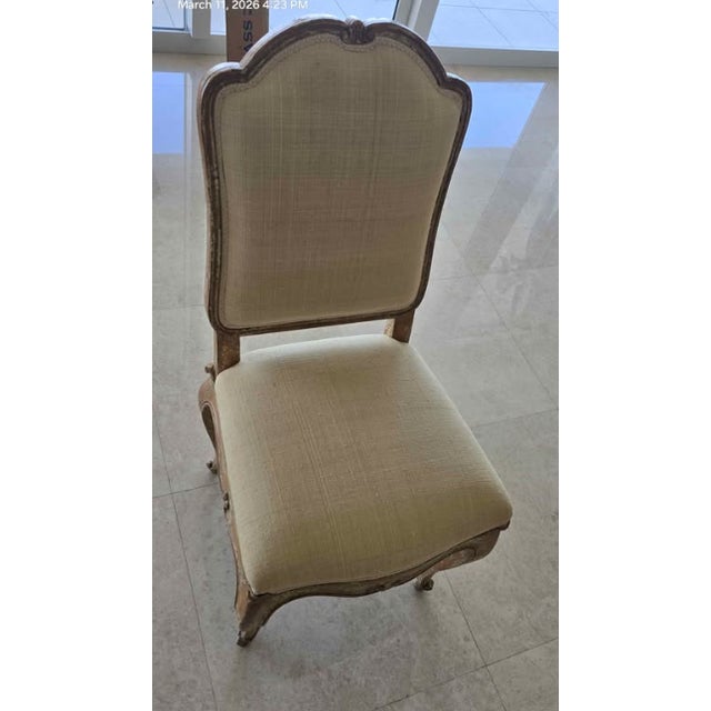 French Provincial Minton-Spidell Dining Chairs X6 For Sale - Image 3 of 6