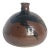 Vintage Studio Pottery Weed Pot Vase, Iron Glaze, Signed, 1979 For Sale
