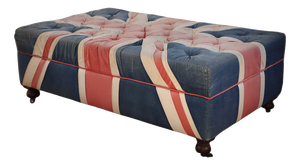 Westminster Buttoned Ottoman by Timothy Oulton Halo, 2010s
