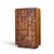 Mid-Century Modern Lane Staccato Brutalist Mid Century Walnut Armoire Highboy Dresser For Sale - Image 3 of 10