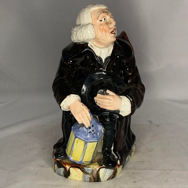 Staffordshire Antique Staffordshire Night Watchman Toby Jug: George Whitfield, c. 1810-1830 For Sale - Image 4 of 10