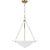 Alexa Hampton By Visual Comfort Studio Dosinia 3-Light Large Pendant in Textured White For Sale