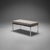 Metal Model 2530-3 2-Seater Bench by Florence Knoll for Knoll, 1960s For Sale - Image 7 of 7