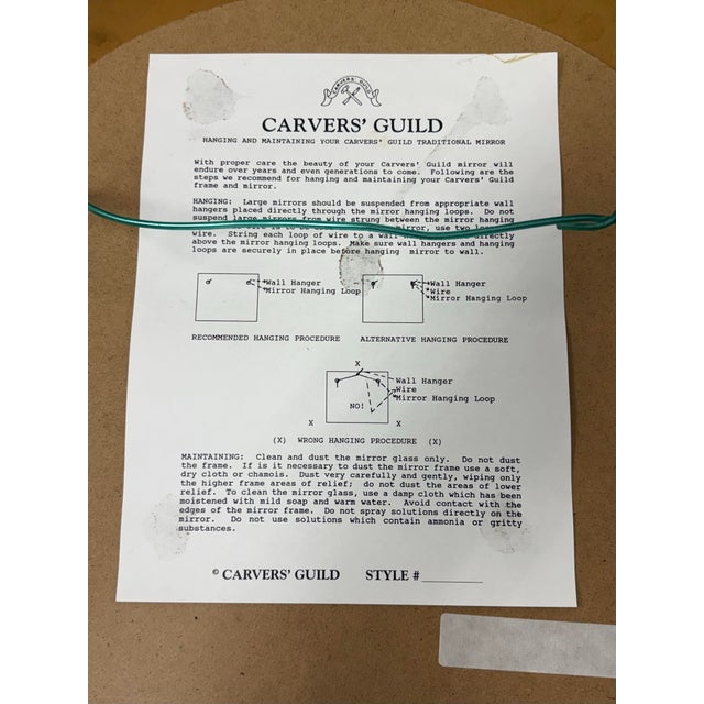 Carol Canner for Carvers Guild Starburst Mirror For Sale - Image 12 of 12