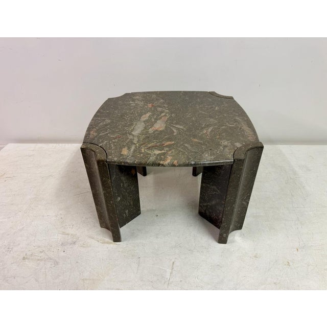 Grey Marble Coffee Table, 1980s For Sale - Image 4 of 12
