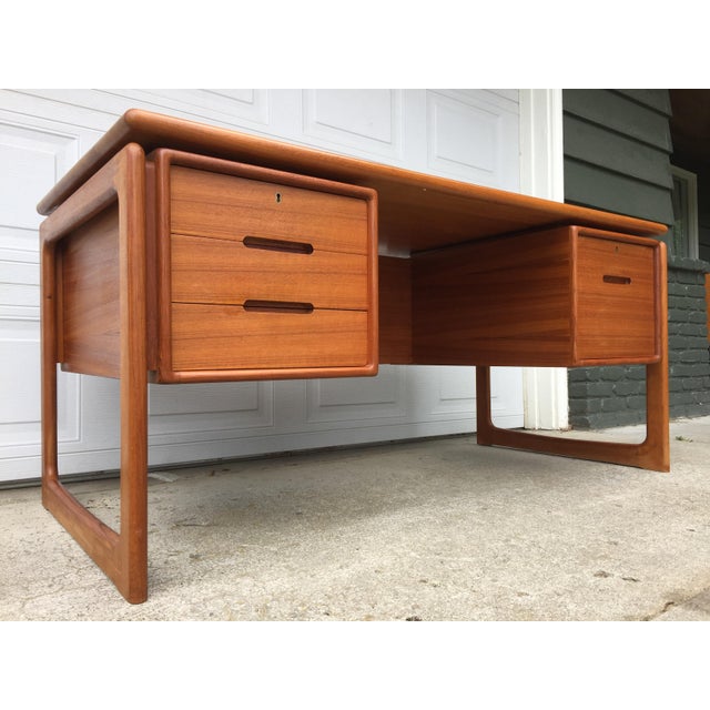 MidCentury Modern Dyrlund Teak Danish Floating Desk Chairish