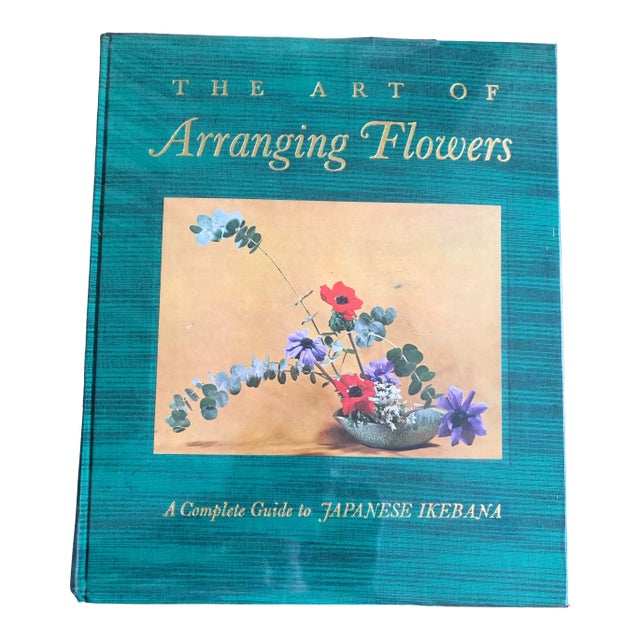 Vintage 1965 1st Edition Mid Century Modern "The Art of Arranging Flowers" Japanese Ikebana Silk Covered Collector's Design Book For Sale