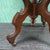 Traditional Wooden Marble Top Side Table With Casters For Sale - Image 6 of 10