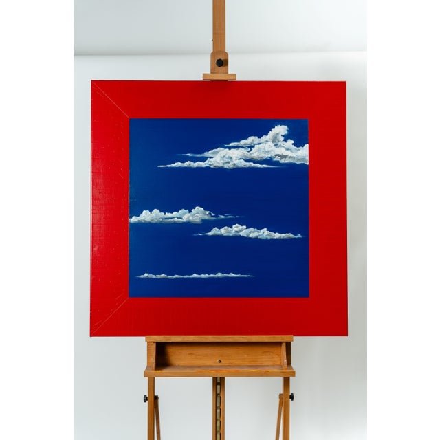 Postmodern Ben Buissink, Glass Bottom Flying Carpet, 2000, Oil Painting on Canvas For Sale - Image 3 of 3