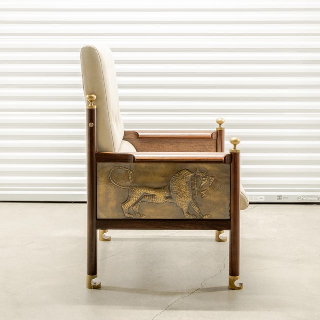 Mid-Century Modern 1970s Attributed to Ib Kofod-Larsen | King Solomon Armchair For Sale - Image 3 of 10