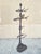 Antique Victorian Cast Iron Rococo Hall Tree Coat Hook Umbrella Stand. Item features multiple ornate hooks, removable cast...