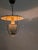 Italian Perforated Metal Pendant Lamp with Brass Details, 1940s For Sale - Image 10 of 13