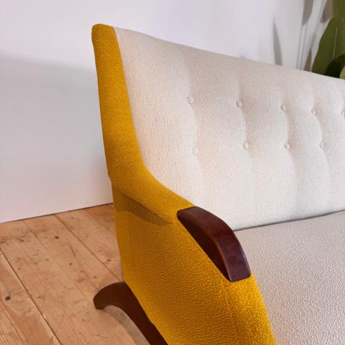 Vintage Three-Seater Teak Sofa, 1960s For Sale - Image 10 of 11