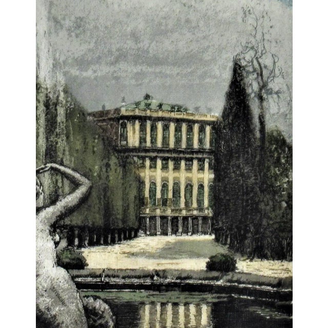 Josef Eidenberger, Vienna, Schoenbrunn Castle, Circa 1960 For Sale - Image 4 of 6