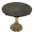 Round Cut Crystal Base Side Table For Sale