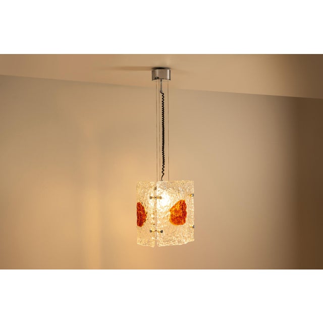 AVMazzega Pendant Lamp attributed to Toni Zuccheri for A.V. Mazzega, Italy, 1970s For Sale - Image 4 of 14