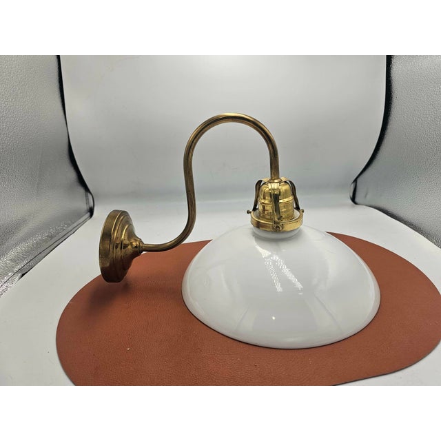 Art Deco Brass Wall Lamp, 1920s For Sale - Image 6 of 6