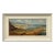 Mid-20th Century Impasto Oil Painting of Coastal Harbour Scene With Mountains in Wales For Sale