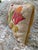 Textile Vintage Handmade Needlepoint Pillow Wool Back to Velvet Floral For Sale - Image 7 of 12