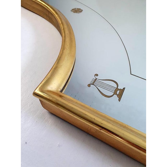 Neoclassic Full-Length Mirror in the style of Gio Ponti, Italy, 1950s For Sale - Image 3 of 10