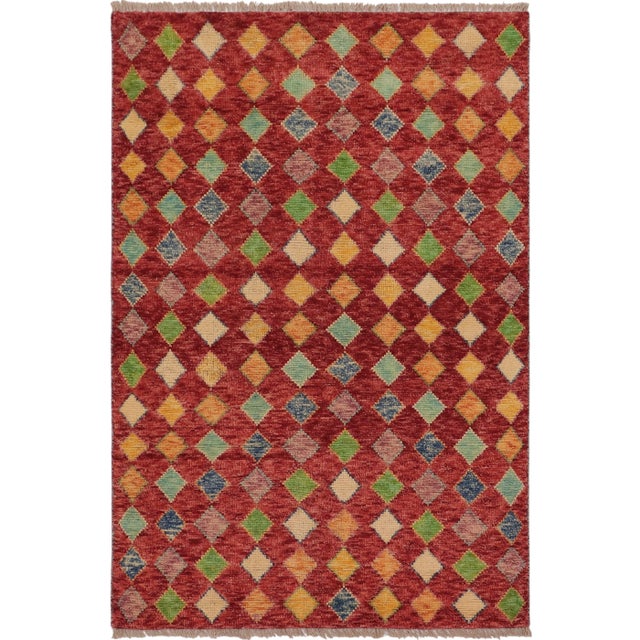 Shabby Chic Tribal Balochi Zachery Hand Knotted Wool Rug - 3'3'' X 5'0'' For Sale - Image 10 of 10