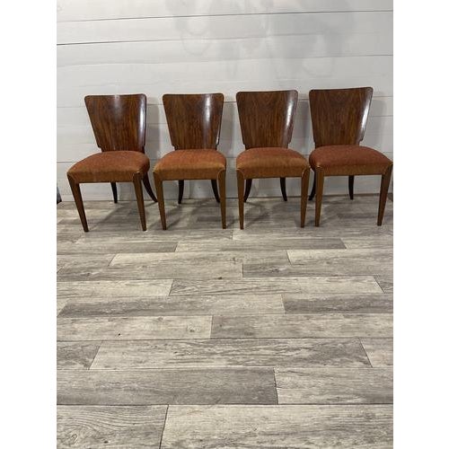 Spiderleg Table and Chairs by Halabala, Set of 5 For Sale - Image 9 of 16