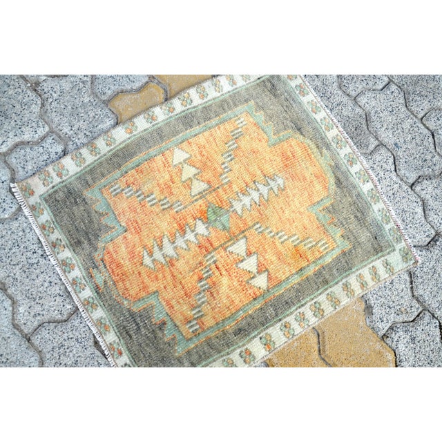 Turkish 1960s Vintage Hand-knotted Nomadic Rug For Sale - Image 3 of 6