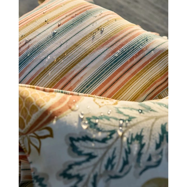 Traditional Sanderson Ishi Fabric in Basalt/Seasalt - a Sample For Sale - Image 3 of 3
