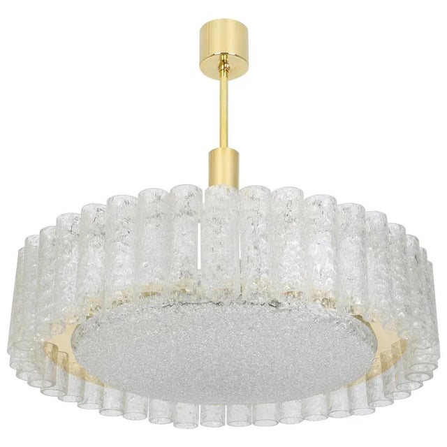 Murano Glass Tubes Flush Mount from Doria, Germany, 1960s For Sale - Image 10 of 10