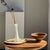 Contemporary Side Table in Suar Wood with Circular Top and Column Base For Sale - Image 3 of 18