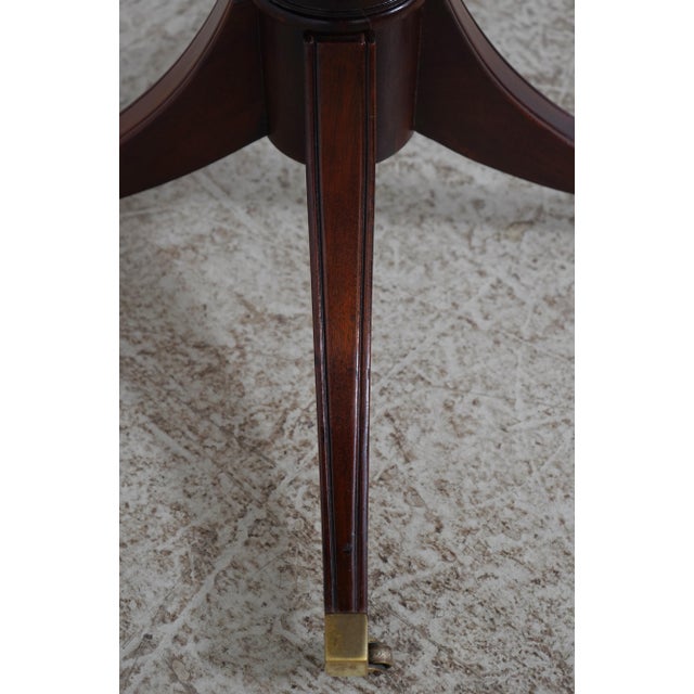 Hickory Chair Mahogany Inlaid Drum Table For Sale - Image 10 of 17