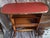 Mid-Century Side Table with Integrated Newspaper Rack in Brown Beechwood with Red Faux Leather Top, 1960s For Sale - Image 6 of 7