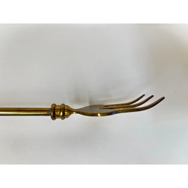 Vintage English Brass Toasting Fork With City of London Heraldic Coat of Arms For Sale - Image 12 of 14