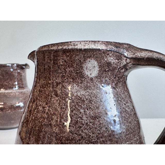 1970s Handmade Ceramic Art Jugs from Serocka, Germany, 1970s, Set of 2 For Sale - Image 5 of 13