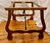 French Vintage Table French Oak Wood & Wrought Iron Base For Sale - Image 3 of 5