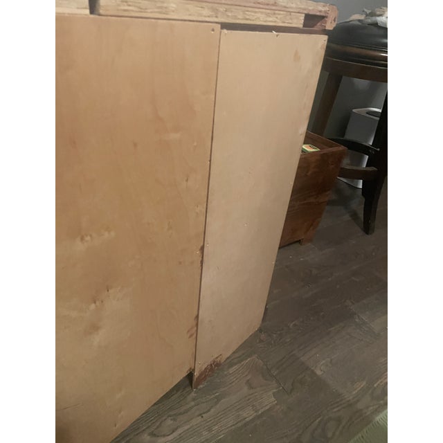 1990s Handcrafted Solid Cherry Wood Low Bookcase / Media Console, 61" For Sale - Image 10 of 12