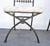 Mid 20th Century Hollywood Regency Wood Ball Abacus Wrought Iron Curule Dining Chairs - Set of 4 For Sale - Image 5 of 12