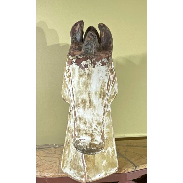 1970s Mid -20th Century Terracotta Horse Head 19” W X 19”w X 8”d For Sale - Image 5 of 18