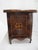 19th Century Antique Marquetry Inlaid Wood Miniature Footed Jewelry Box Vanity Chest For Sale - Image 5 of 18
