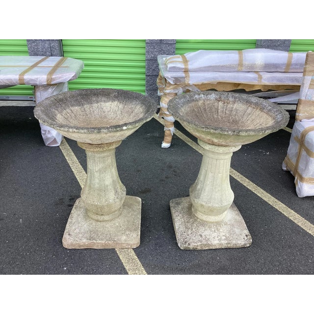 French Antique Garden Urns/Pair For Sale In New York - Image 6 of 9